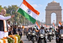 Amit Shah Launches Rally Celebrating Economic Growth Under Modi’s 25-Year Leadership